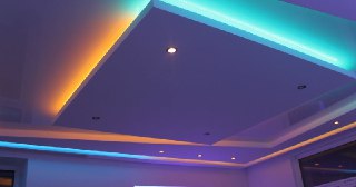 Натяжной потолок с подсветкой Челябинск, цена от 2104 руб.